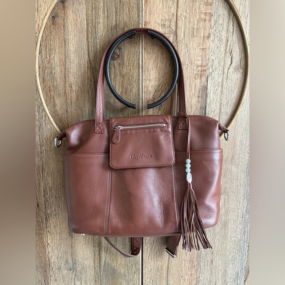 Lily Jade Diaper Bag 💼 - Genuine Leather - Picture 1 of 11